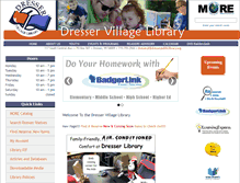 Tablet Screenshot of dresserpubliclibrary.org